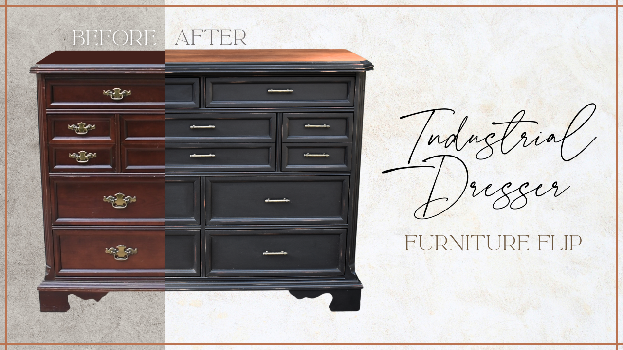 Black Industrial Dresser