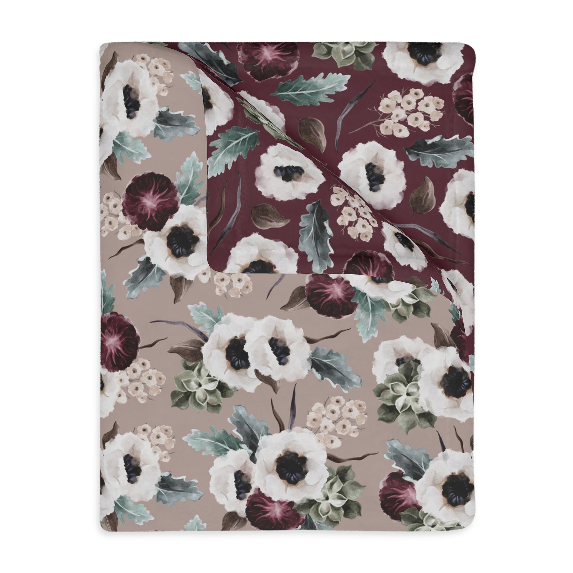 Granite Peaks Floral | Reversible Throw Blanket