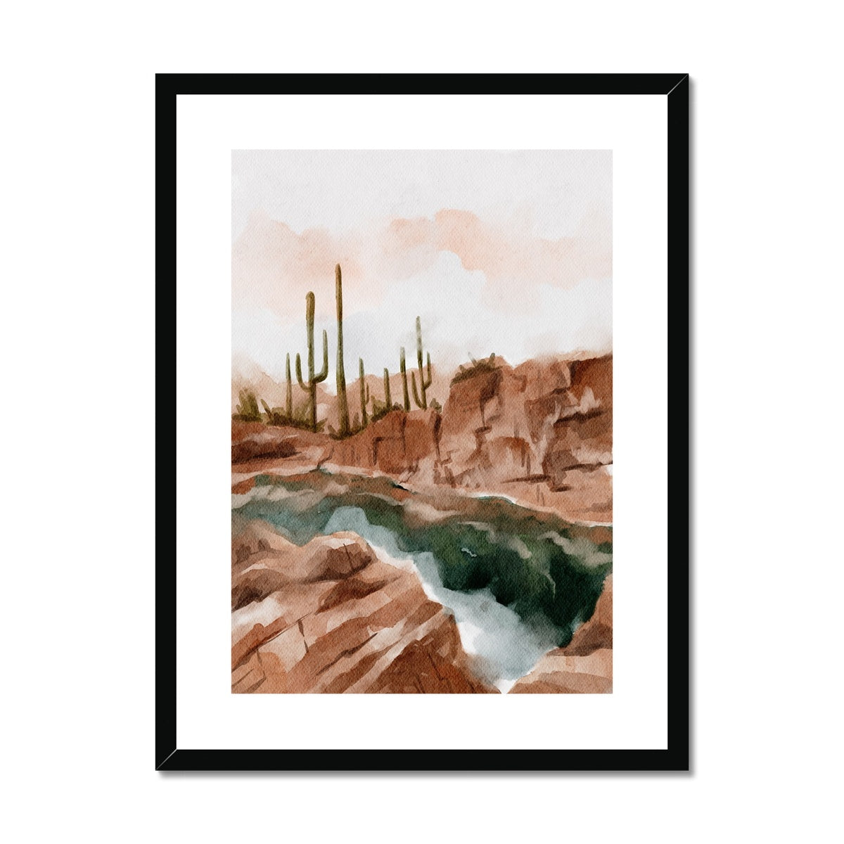 Desert Oasis | Framed & Matted Print